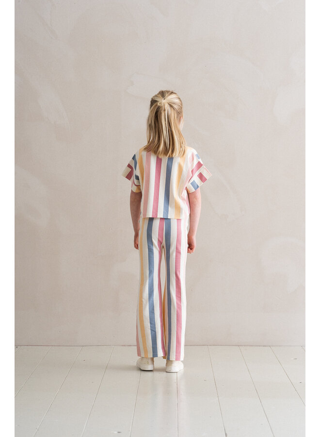 House of Jamie - Relaxed Tee - Rainbow Stripes