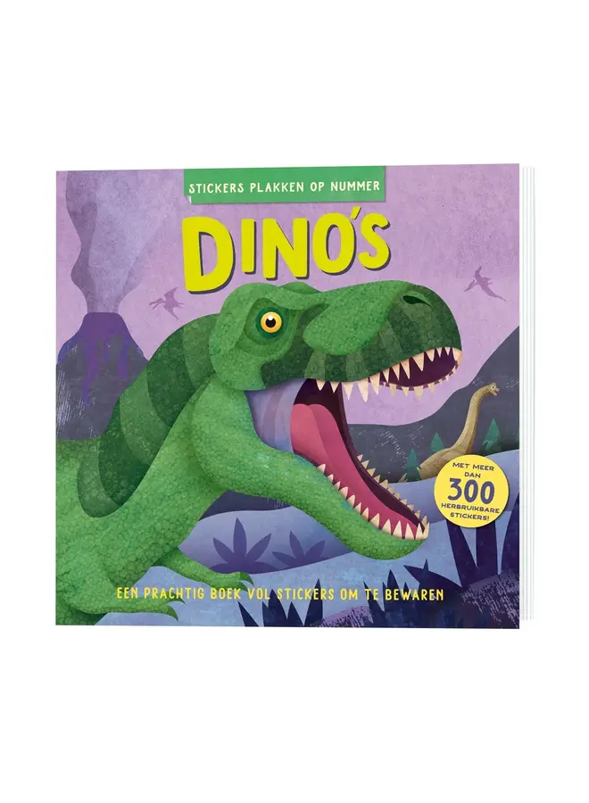 Stickers plakken op nummer – Dino’s