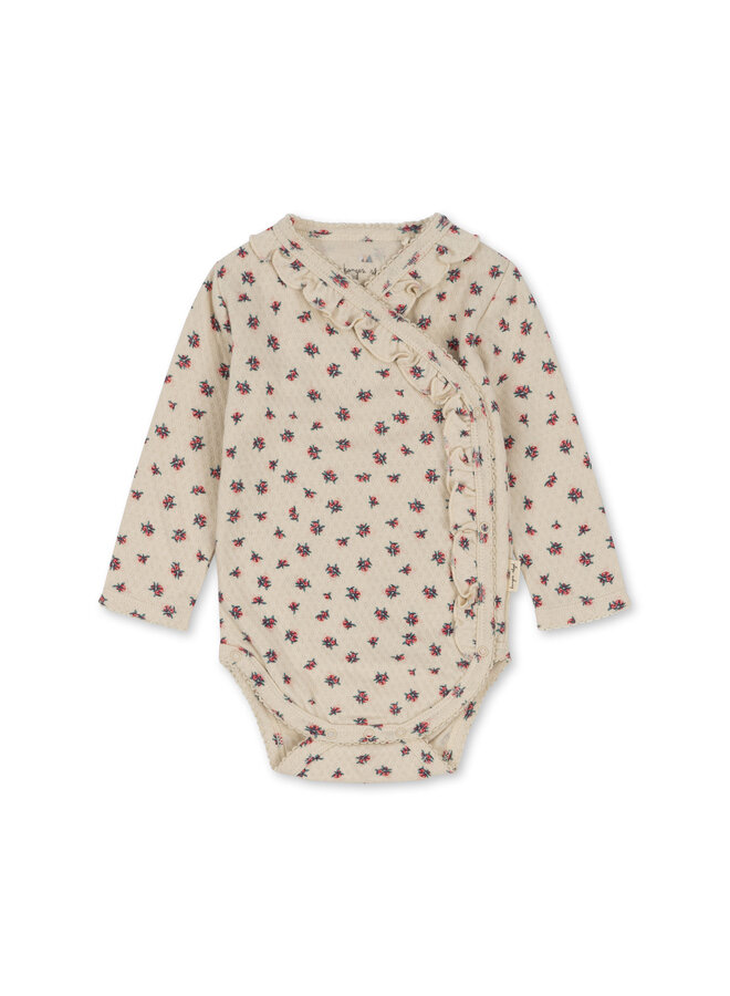 Konges Sløjd - Sui Newborn Frill Body – Peonia Rose