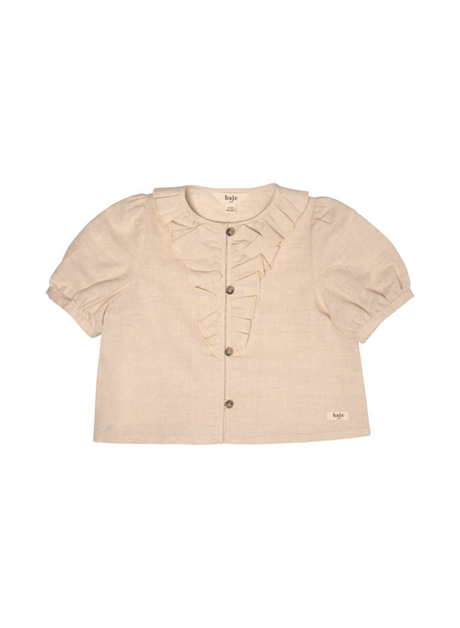 Albany cotton blouse – Sand