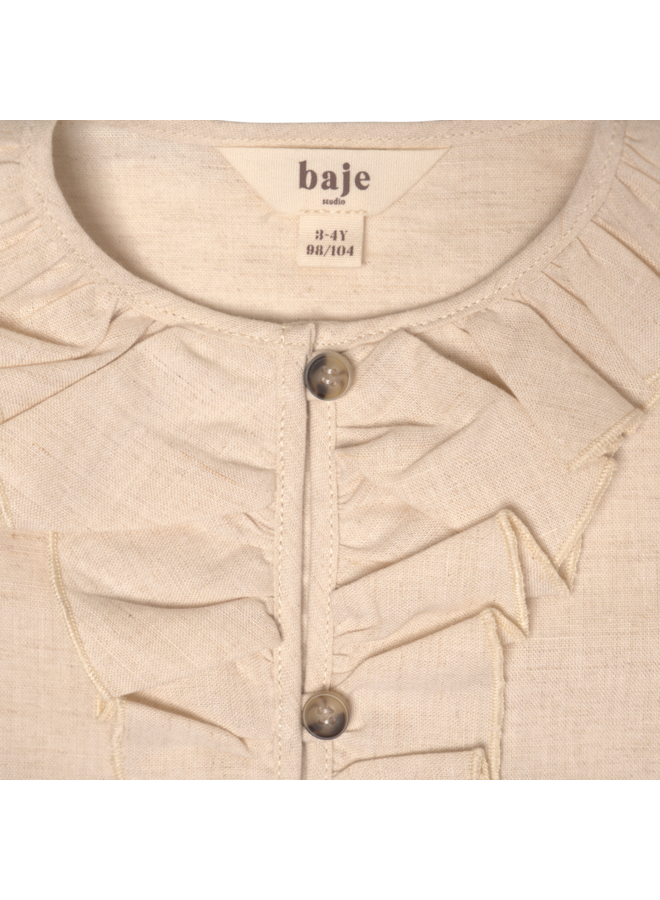 Baje - Albany cotton blouse – Sand