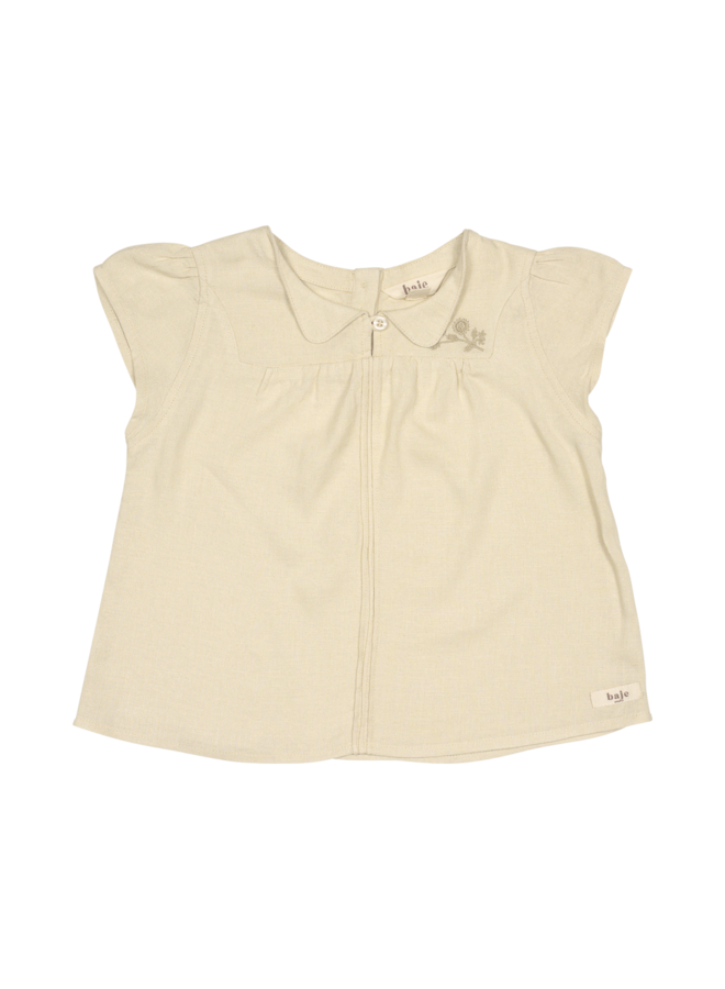 Baje - Delan shortsleeve blouse – Sand