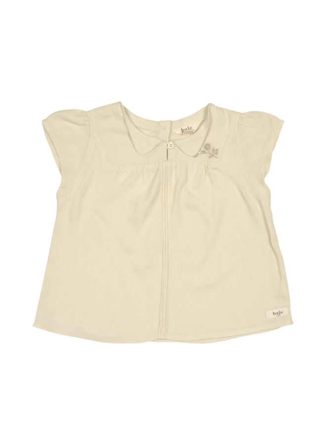 Delan shortsleeve blouse – Sand