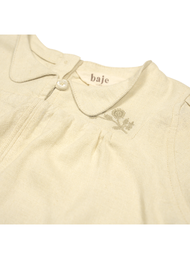 Baje - Delan shortsleeve blouse – Sand