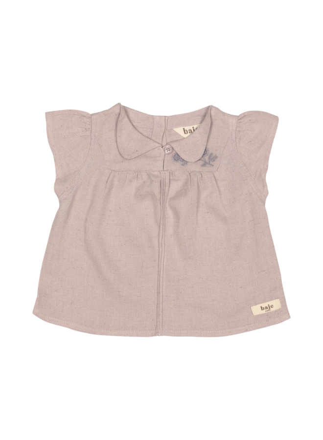Baje - Delan shortsleeve blouse – Lilac