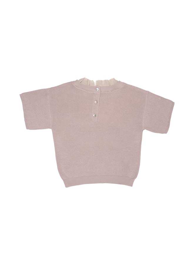 Baje - Gini shortsleeve knit top – Lilac