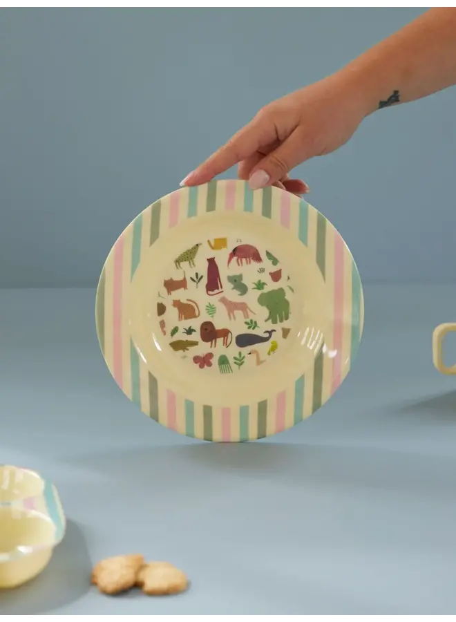 rice - Melamine kom – Meerkleurig sweet jungle print