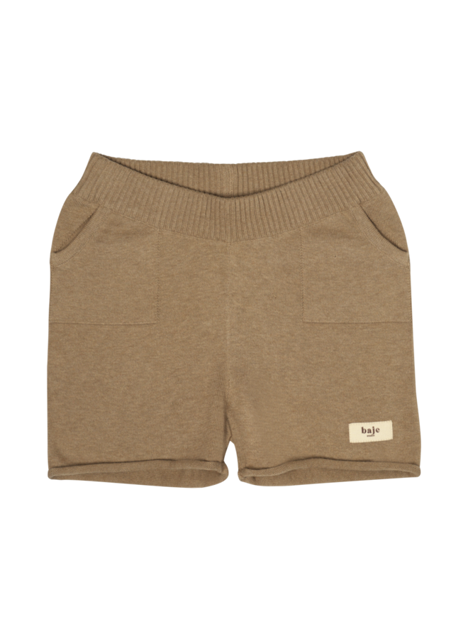 Baje - Bo knitted short – Taupe