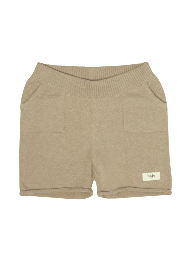 Baje - Bo knitted short – Sand