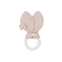 Jollein - Bijtring siliconen bunny ears – Wild rose
