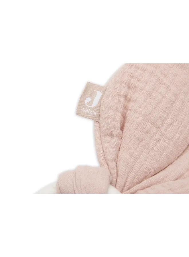 Jollein - Bijtring siliconen bunny ears – Wild rose