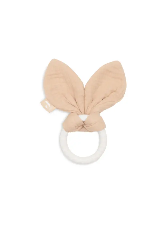 Jollein - Bijtring siliconen bunny ears – Moonstone