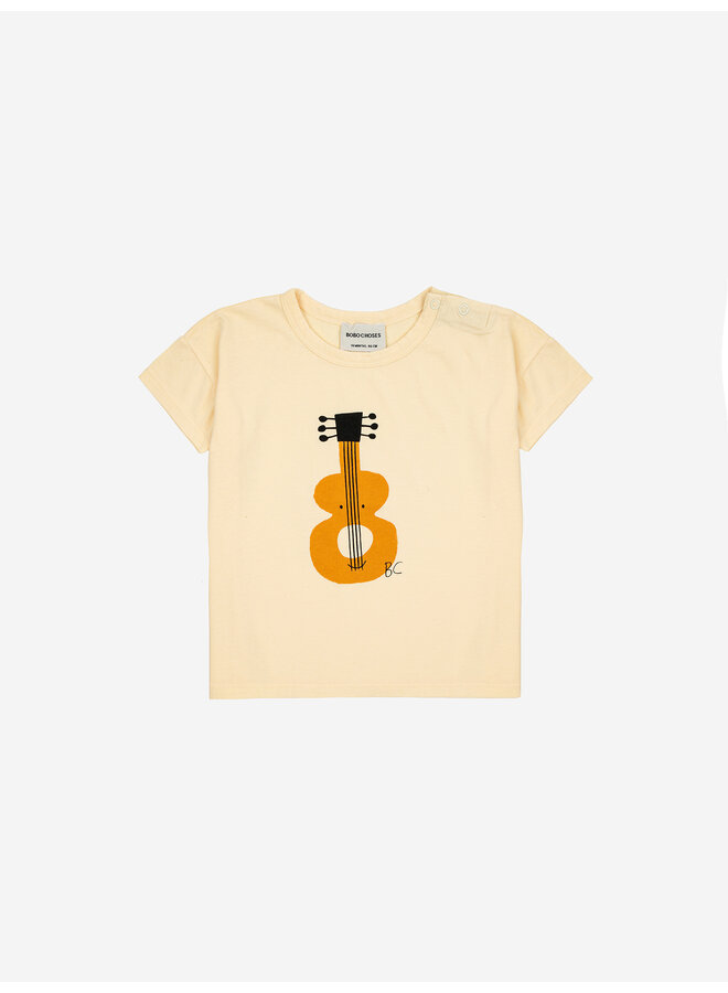 Bobo Choses - Baby acoustic guitar T-shirt – Light yellow