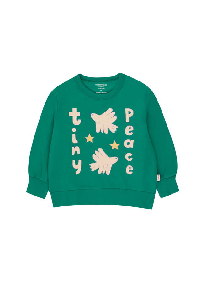 Tiny Cottons - Tiny peace sweatshirt – Deep green