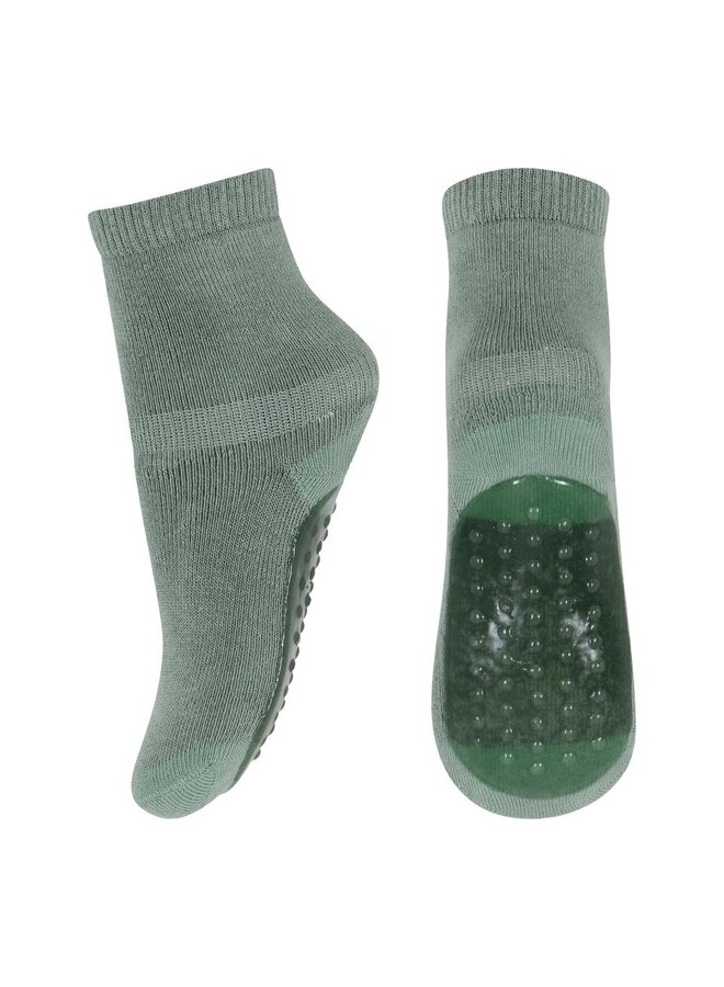 MP Denmark - Cotton socks – anti-slip – 3043 Granite green