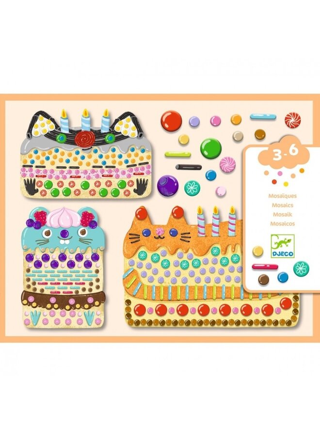 Djeco - Mozaïek – Taarten en snoepgoed DJ00075