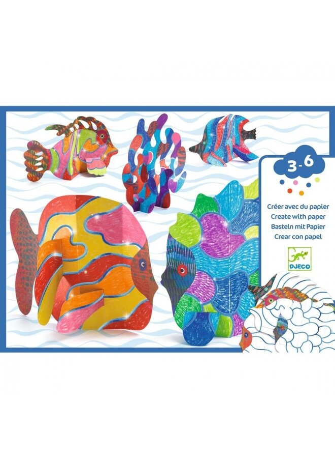 Knutselset – Metallic vissen DJ00095