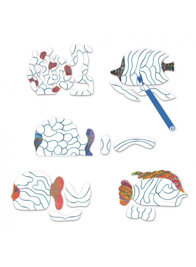 Djeco - Knutselset – Metallic vissen DJ00095