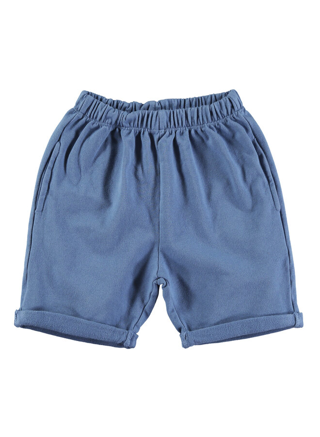 Bermuda pockets – Solid blue