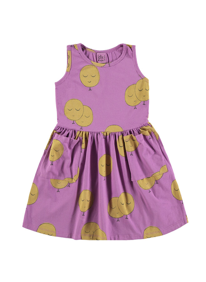 Lötiekids - Dress sleeveless pockets – Moons fucsia