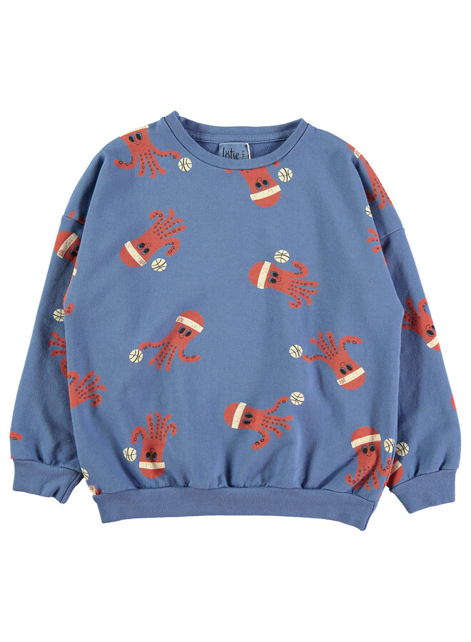 Lötiekids - Sweatshirt – Octopuses blue