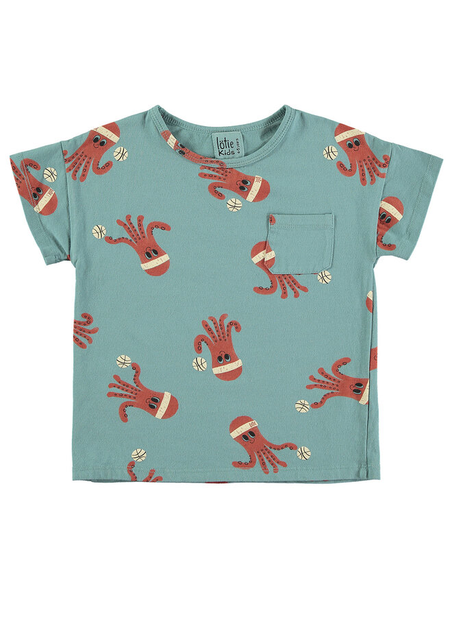 Lötiekids - Tshirt short sleeve – Octopuses pacific