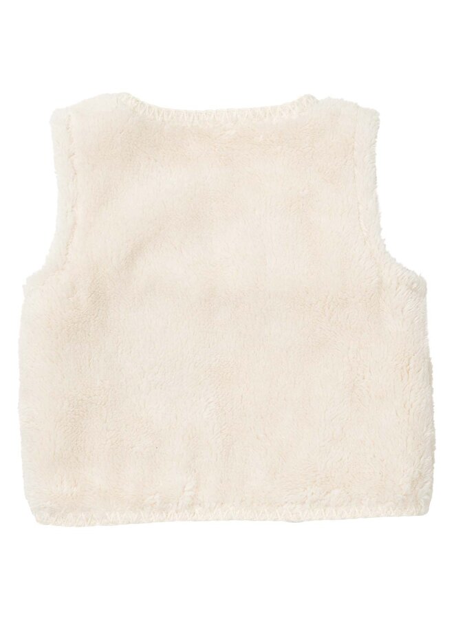 Koeka - Baby gilet reversible teddy coast – Warm white