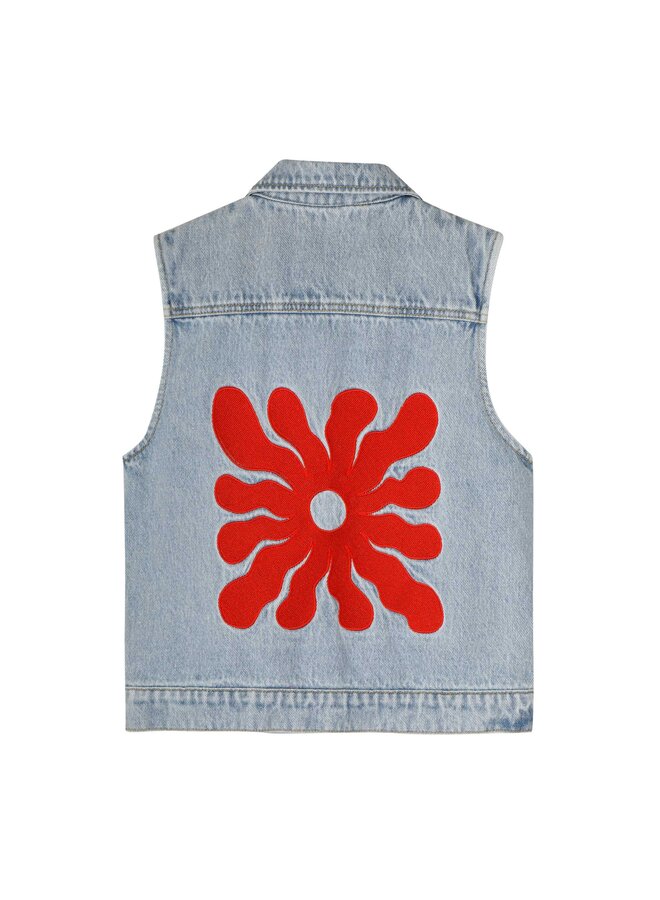 Billie gilet – Denim blue