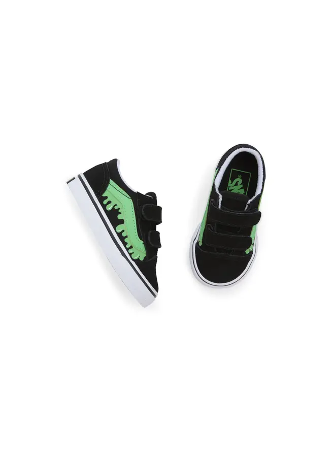 Vans - Old skool V glow slime footwear – Black/green