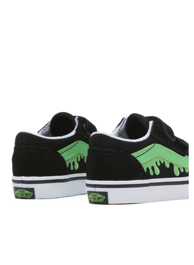 Vans - Old skool V glow slime footwear – Black/green