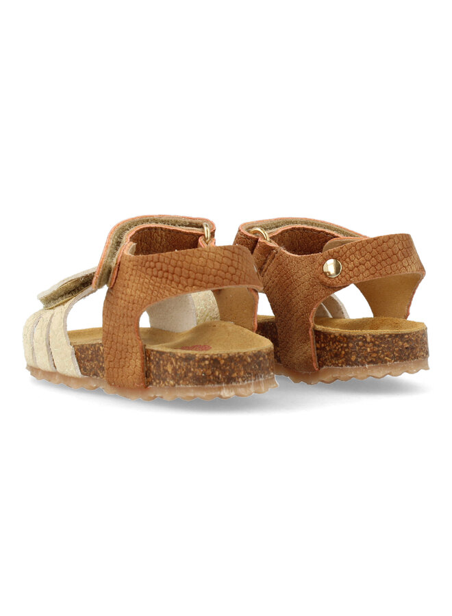 Develab - 48410 - Girls sandal - Beige combi fantasy