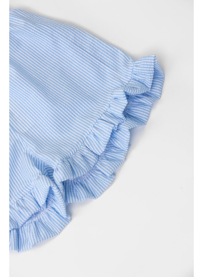 Salty Stitch - Salty short met ruffles - Salty stripes blauw