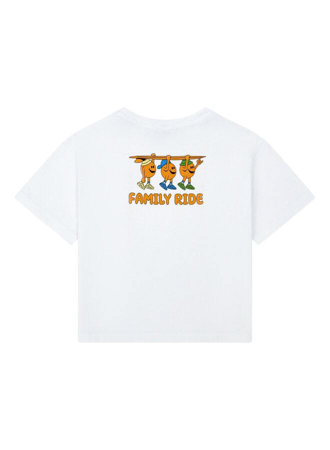 Hundred Pieces - T-shirt Capitol family ride - Optical white