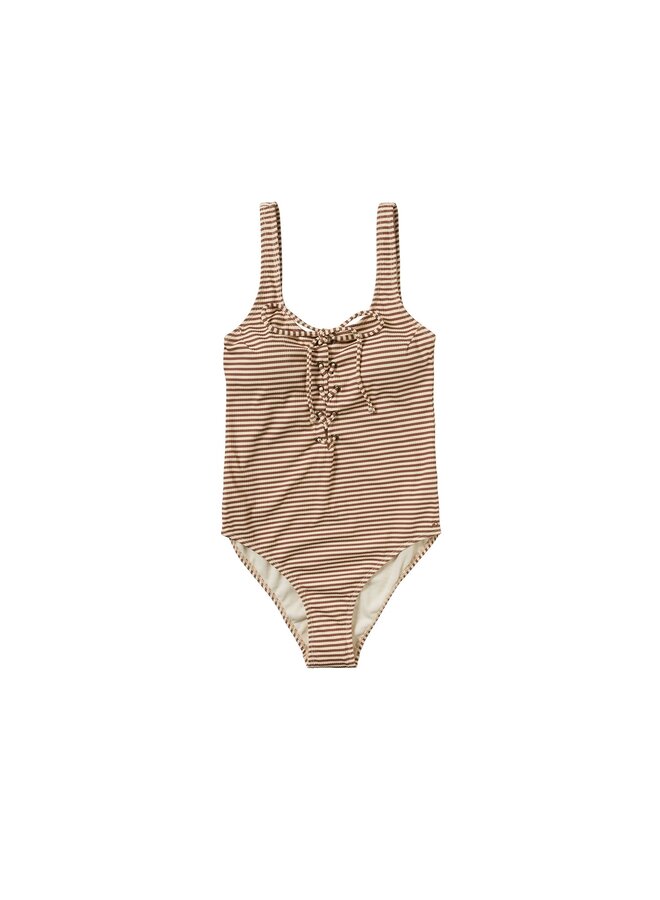 Rib Stripe Sas Women - Carob Brown