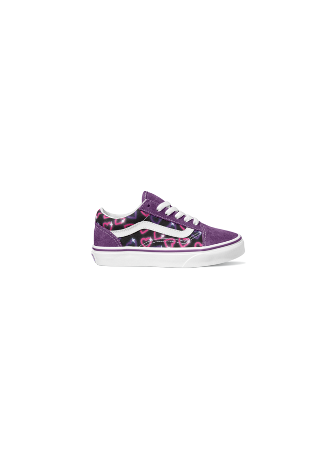 UY Old skool neon hearts footwear – Purple/multi