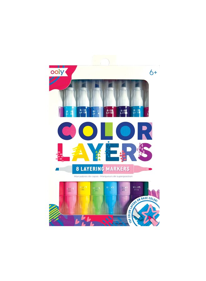 130-108 Color layers double-ended layering markers