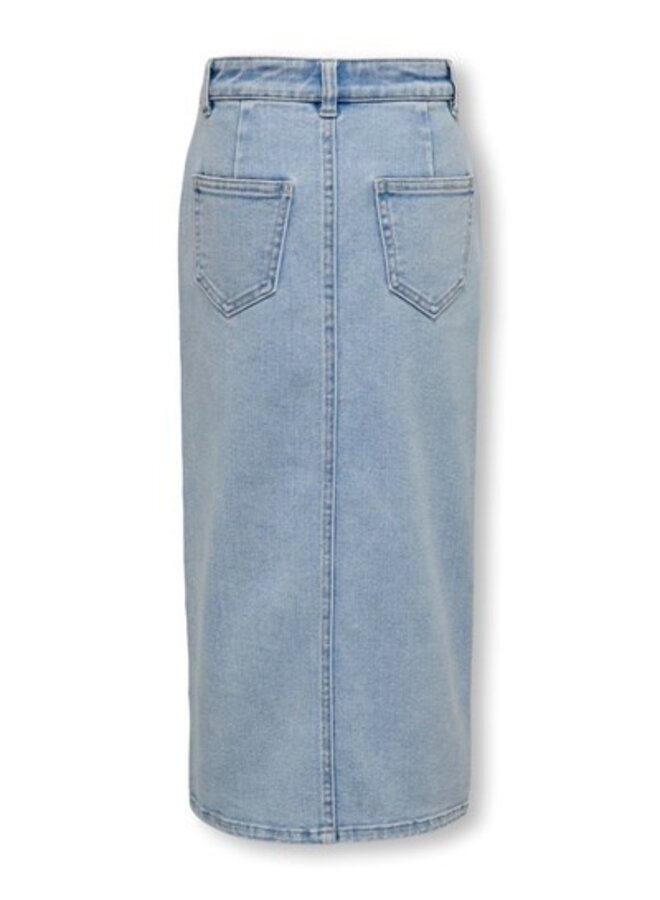 Siri – Front slit skirt denim gua noos - Light Blue Denim