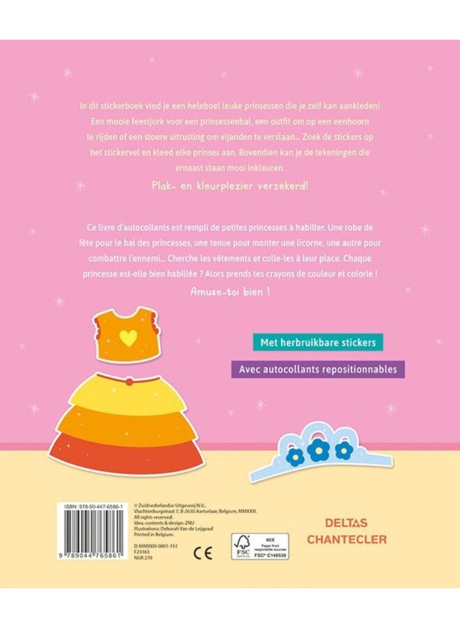 Deltas - Little princess sticker fun – aankleedpoppen