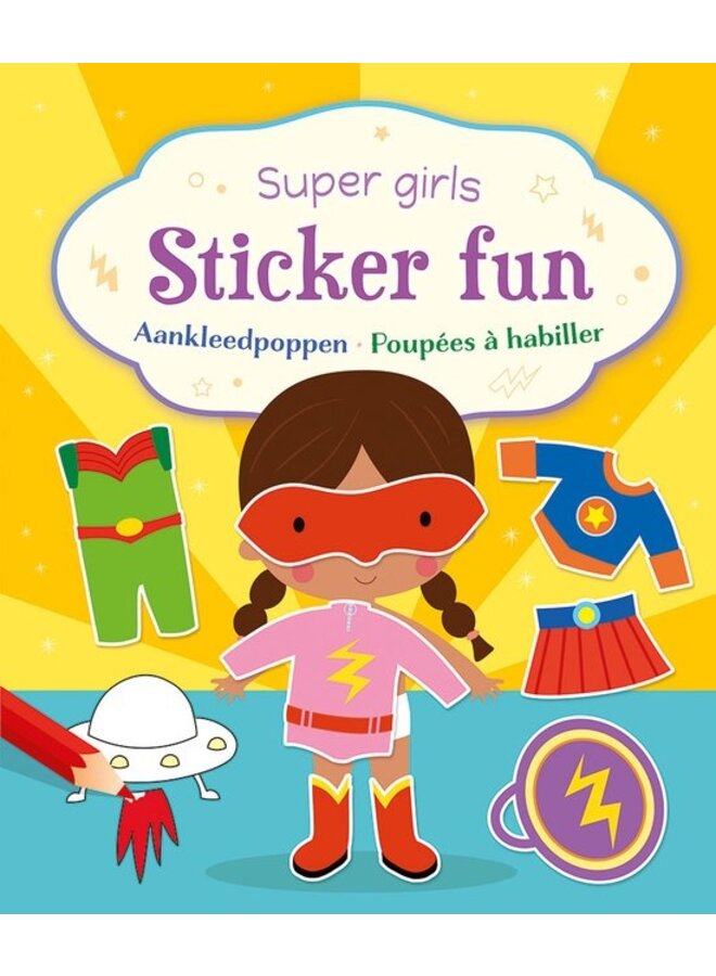 Super girls sticker fun – Aankleedpoppen