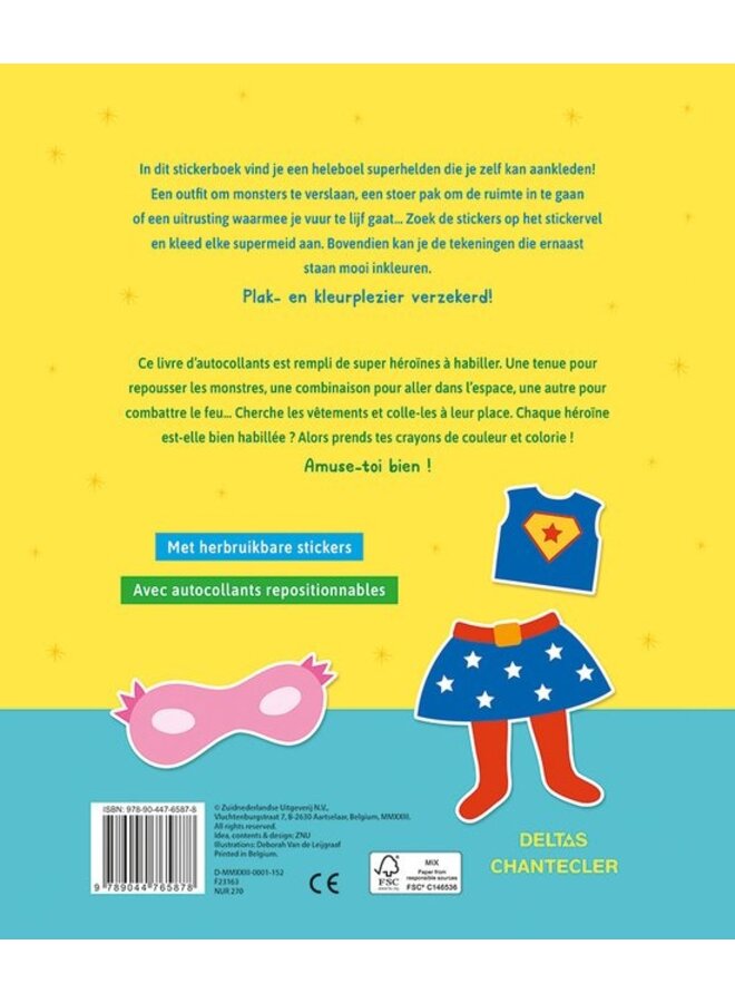 Deltas - Super girls sticker fun – Aankleedpoppen