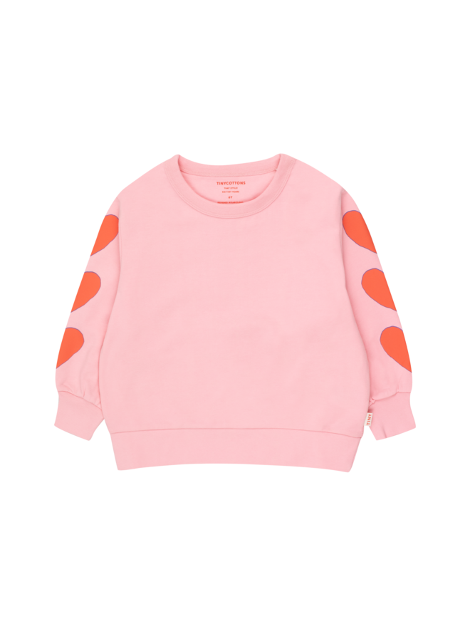 Hearts sweatshirt – Rose pink