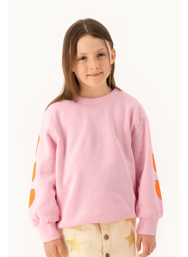 Tiny Cottons - Hearts sweatshirt – Rose pink