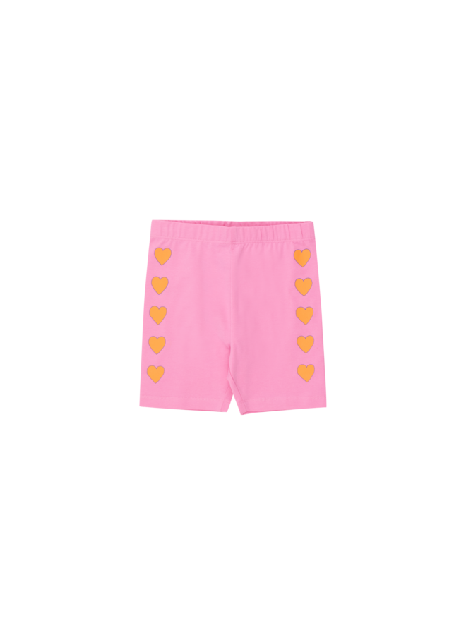 Hearts biker leggings – Pink