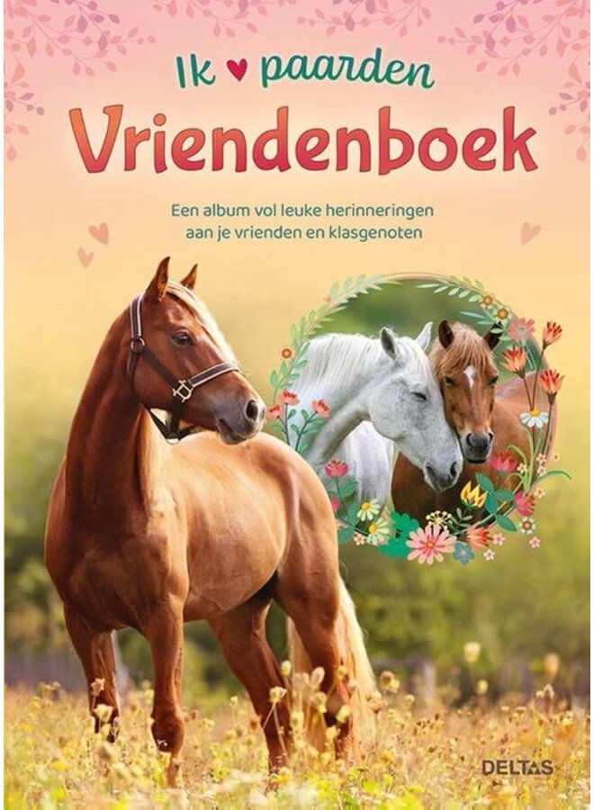 Ik hou van paarden vriendenboek