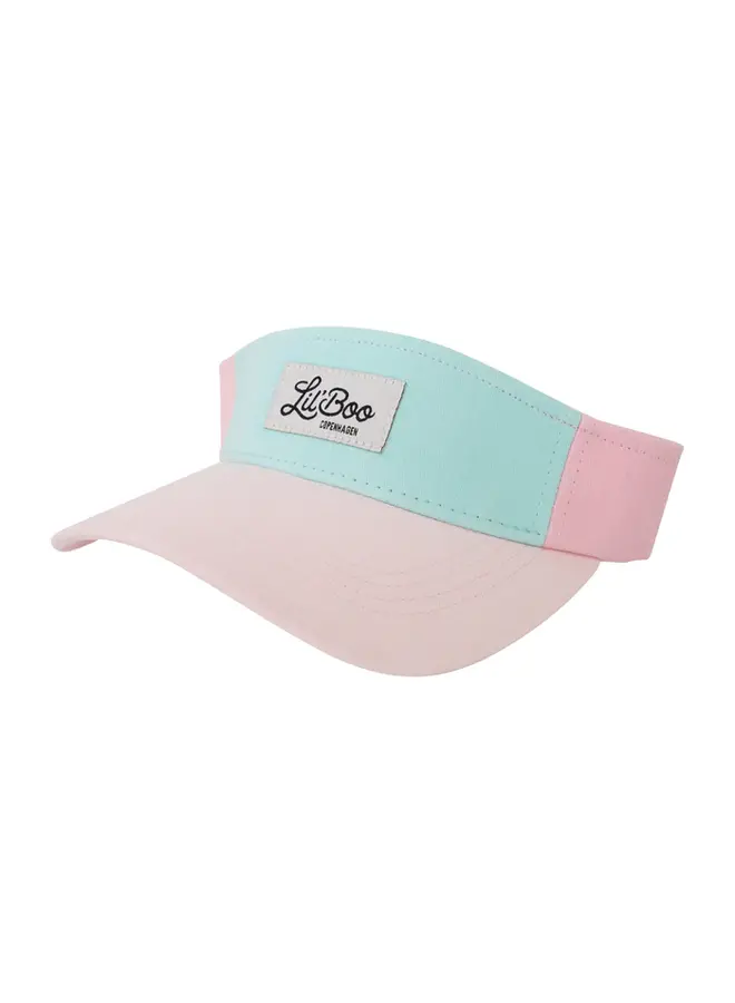 Block visor – Pink/turquoise