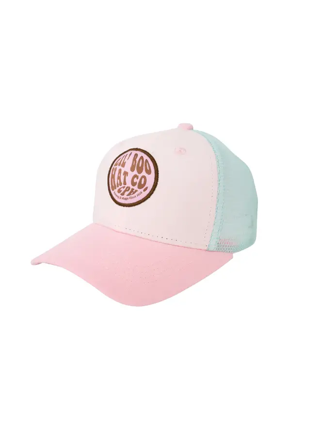 Trucker cap – Pink/turquoise