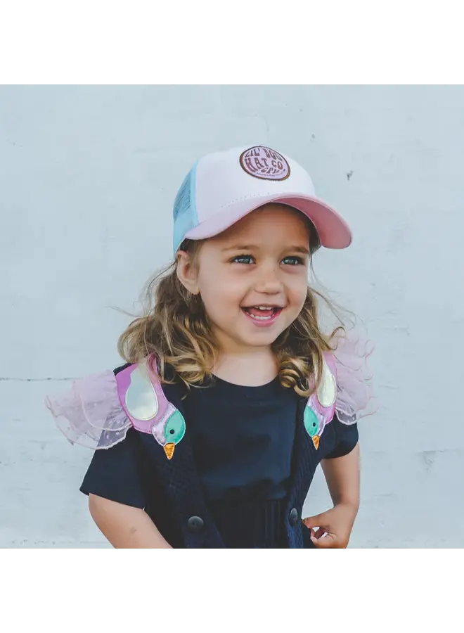 Lil' Boo - Trucker cap – Pink/turquoise