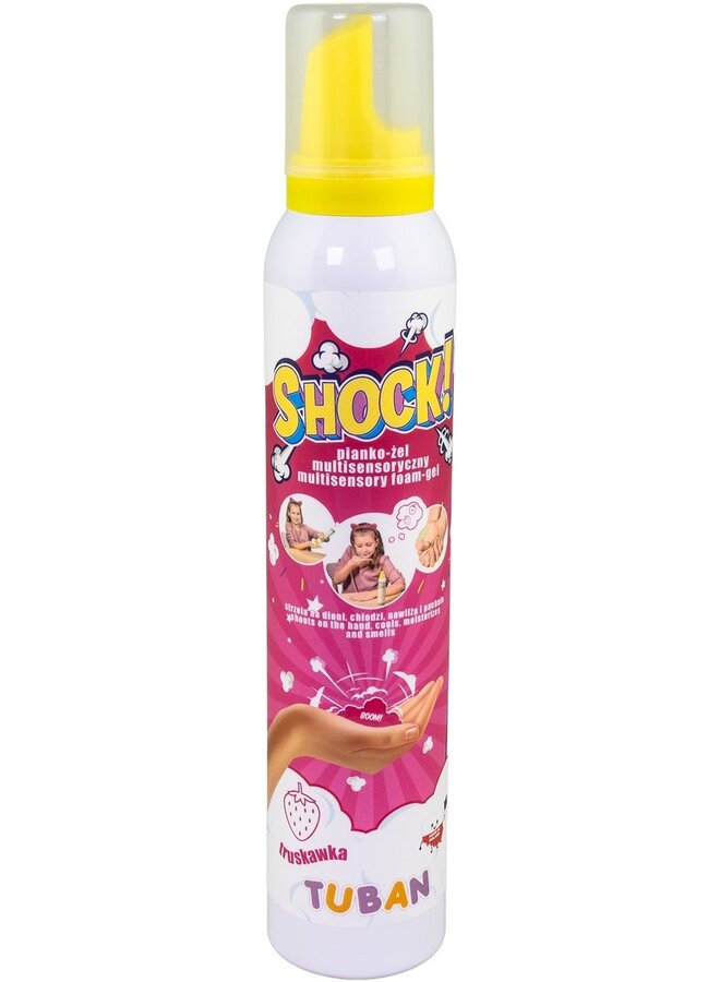 Shock Multisensory Foam-Gel - Strawberry (200ml)