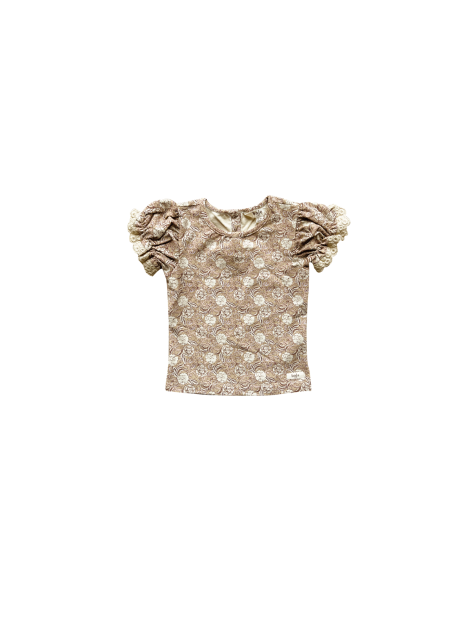 Liv shirt – Flower taupe