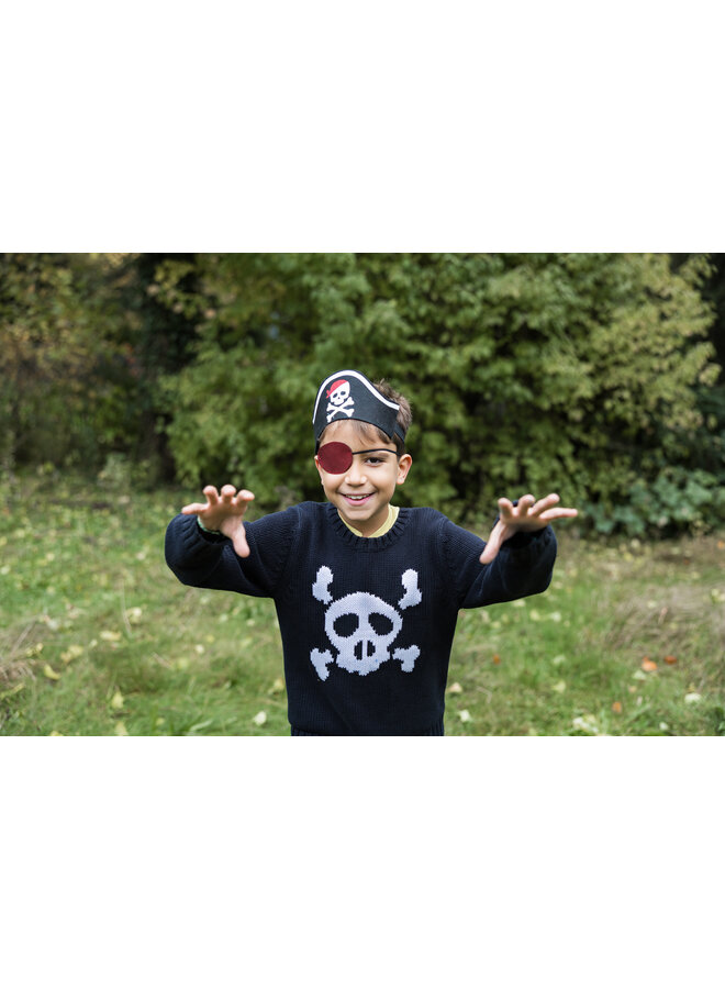 Great Pretenders - 11190 - Pirate Hat Headband with eyepatch